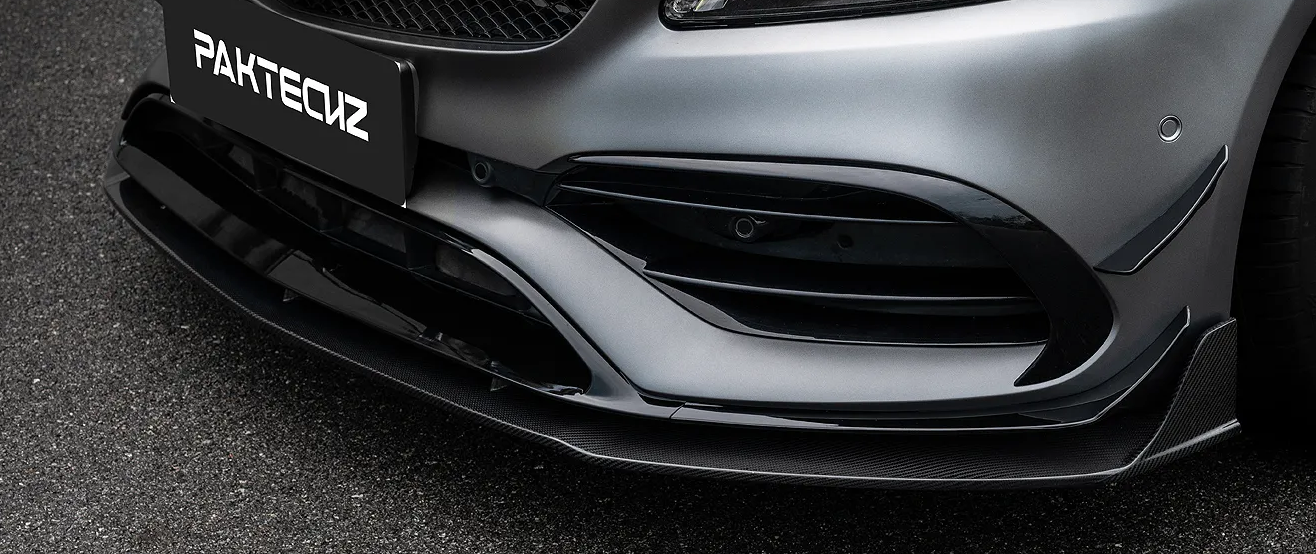 Paktechz Carbon Frontspoilerlippe passend für Mercedes-Benz A45 AMG W176