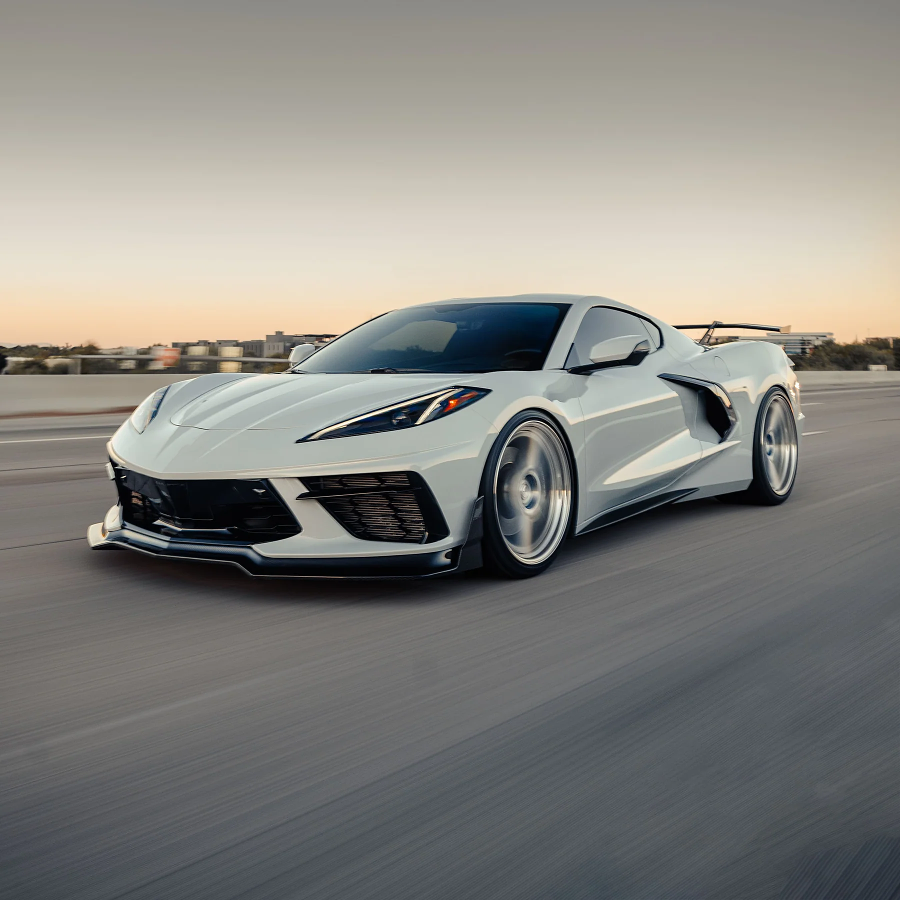 RACING SPORT CONCEPTS - ST carbon front spoiler lip Chevrolet Corvette C8