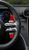 Carbon Schaltwippen Verlängerungen für Mercedes-Benz W214 E63 & E53 AMG Rot