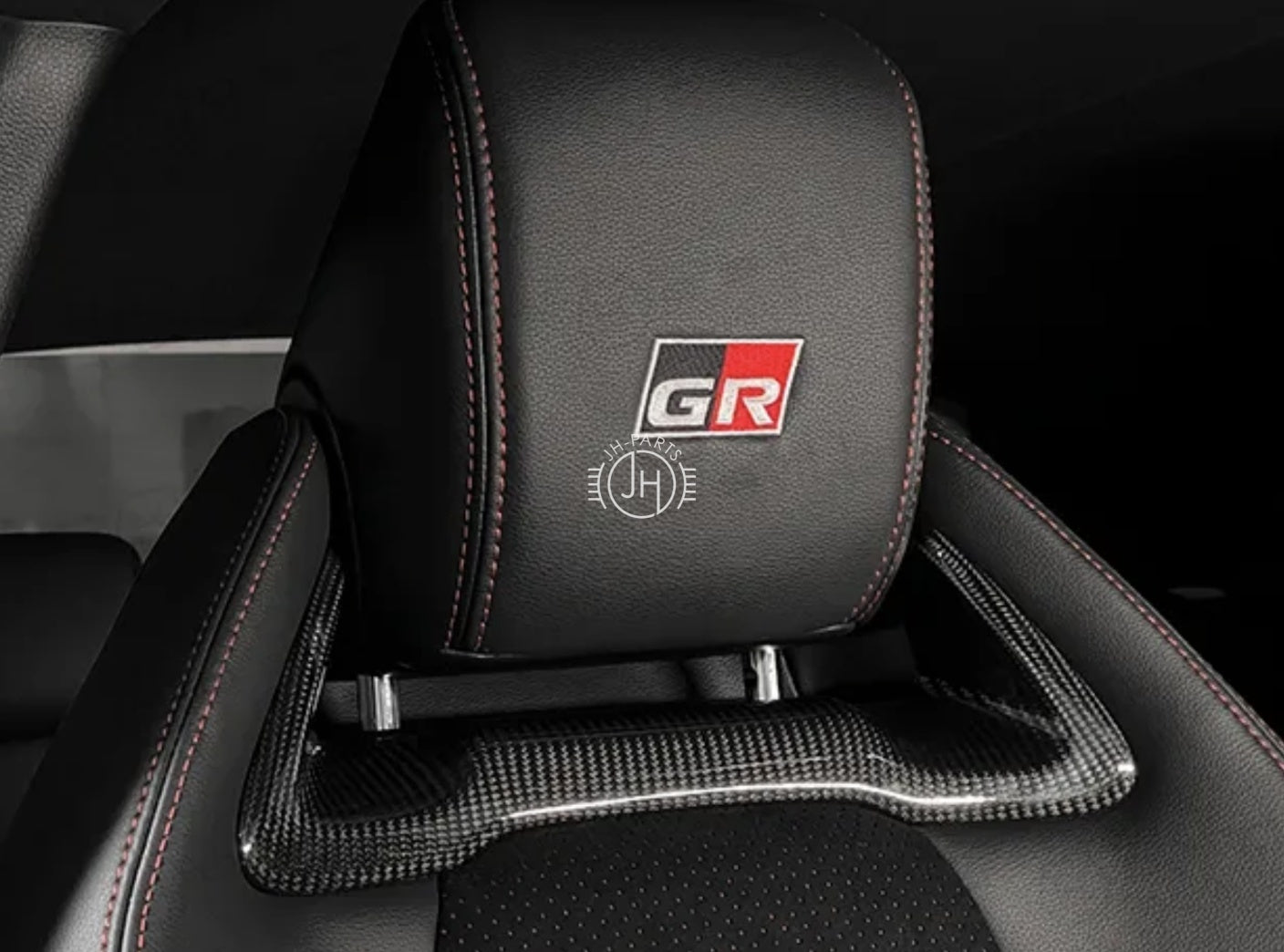 JH Toyota Yaris GR Carbon Kopfstützeneinsatz für Sitz