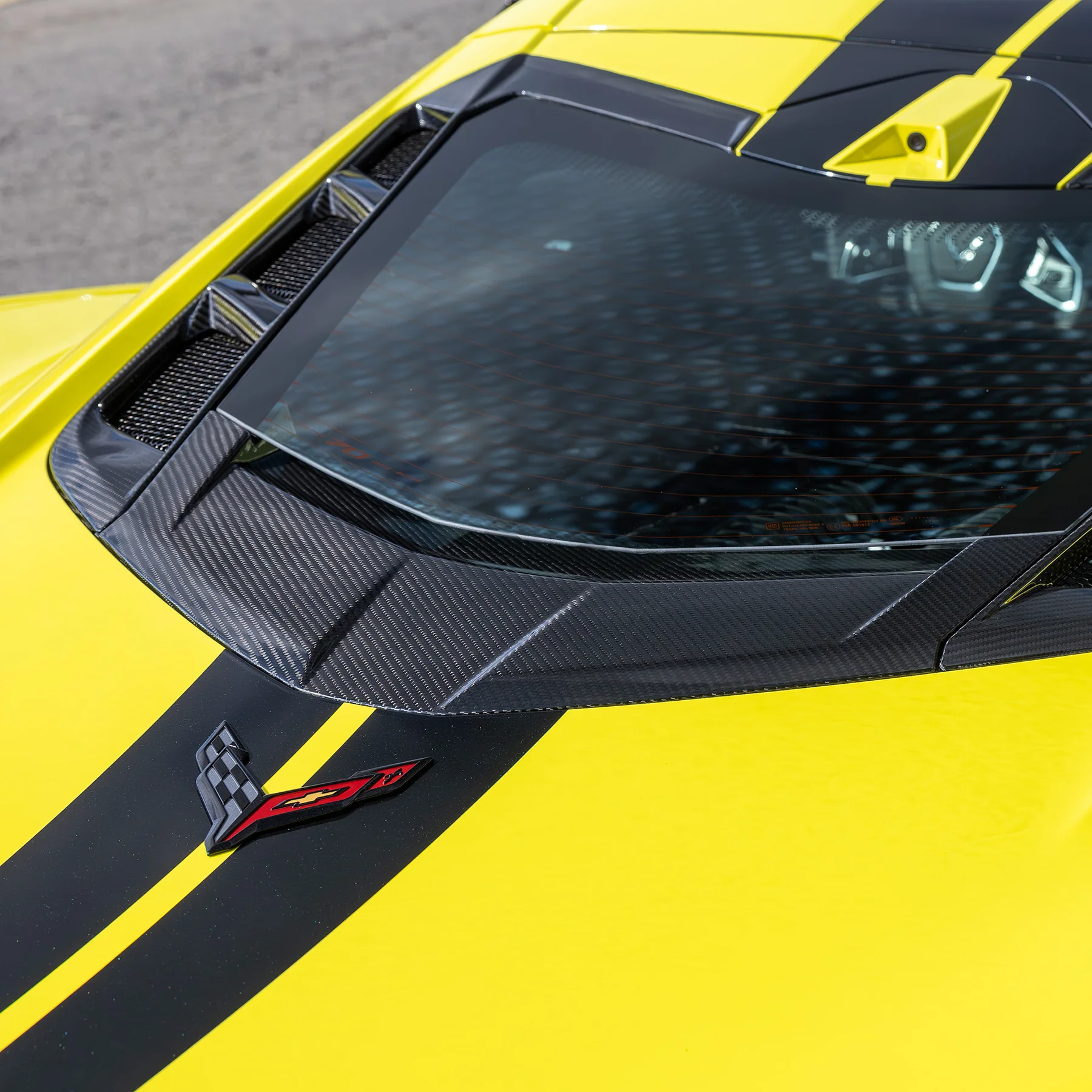 RACING SPORT CONCEPTS - Carbon Heckdeckel Zierleiste (unten) für Chevrolet Corvette C8 Z06