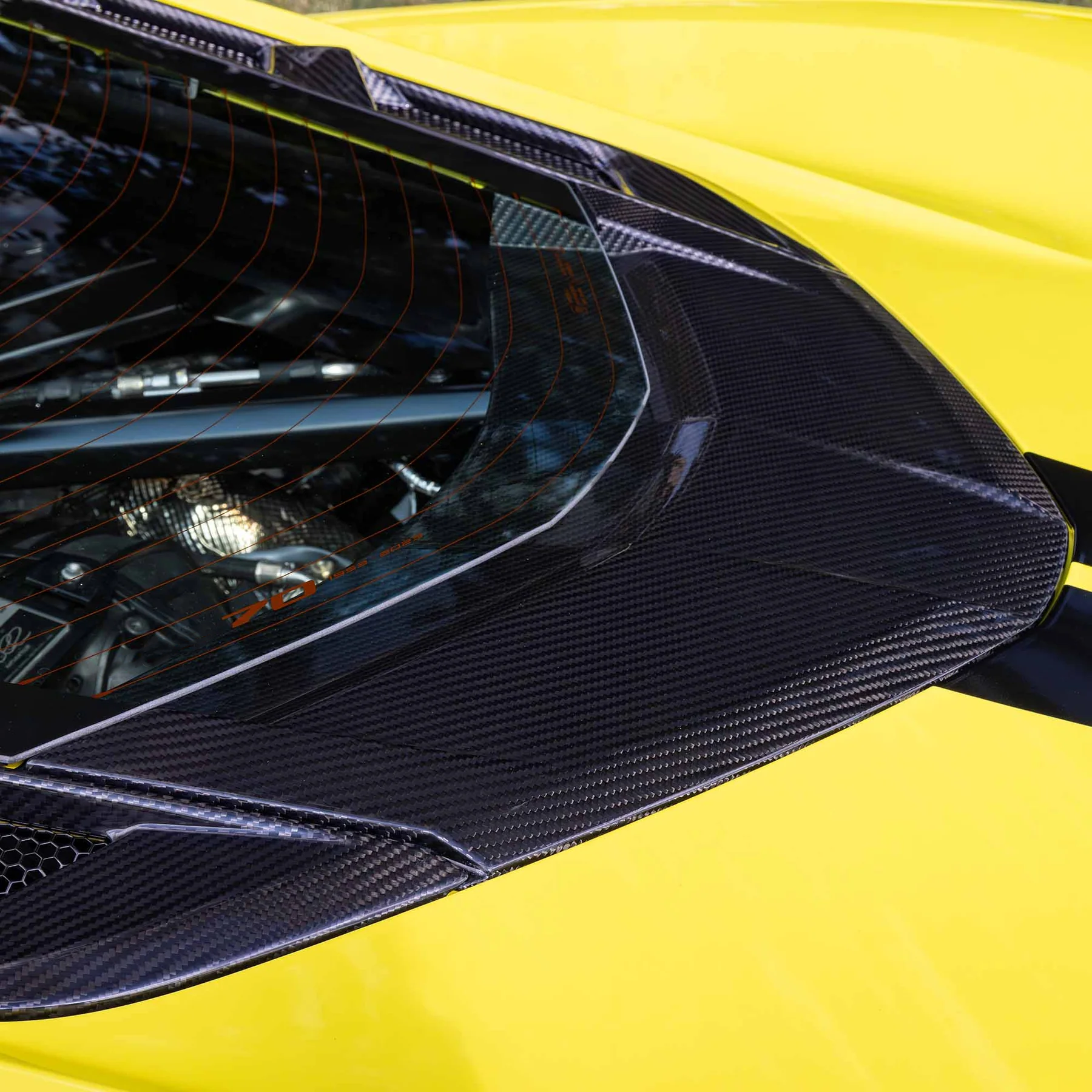 RACING SPORT CONCEPTS - Carbon Heckdeckel Zierleiste (unten) passend für Chevrolet Corvette C8 Z06