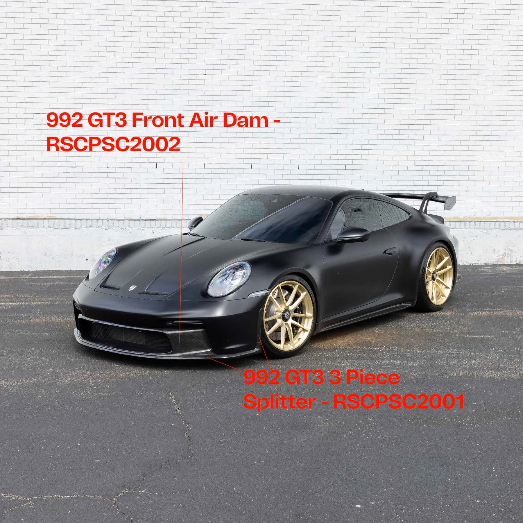 RACING SPORT CONCEPTS - Carbon Front Spiltter für Porsche 992 GT3