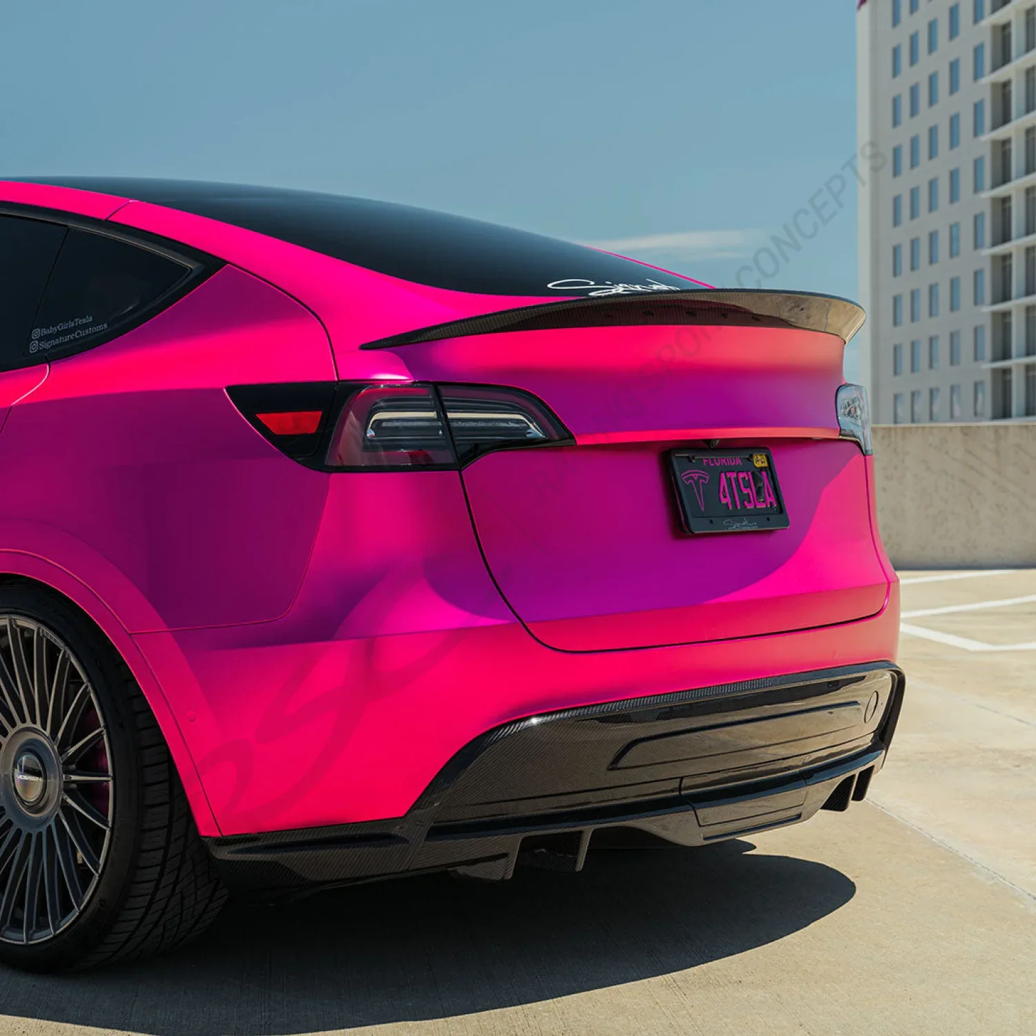 RACING SPORT CONCEPTS - Carbon Heckspoilerlippe (Ducktail) passend für Tesla Model Y