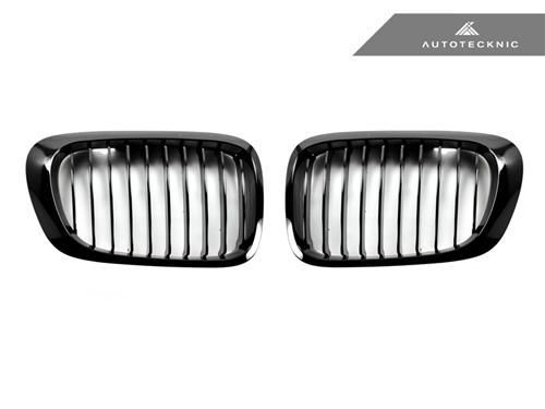 AutoTecknic Glazing Black Kühlergrill passend für BMW 3er E46 Coupe Vorfacelift