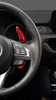 Carbon Schaltwippen Verlängerungen für Mazda 3, Mazda 6, CX-4, CX-5 Rot
