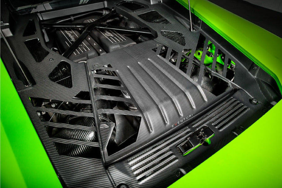 Cache moteur carbone Eventuri pour Lamborghini Huracan 