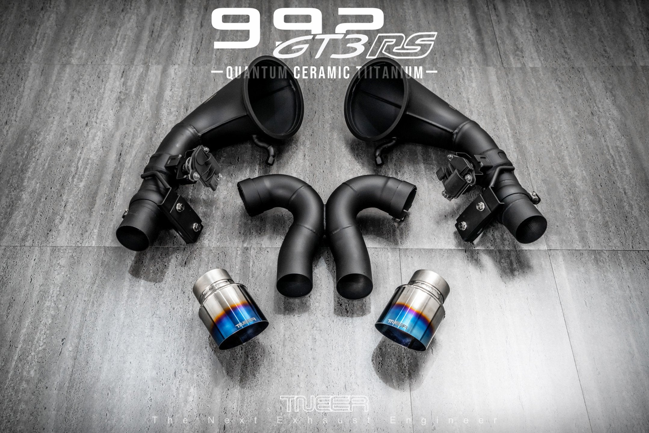 TNEER titanium exhaust system for the Porsche 911 992 GT3 &amp; GT3 RS