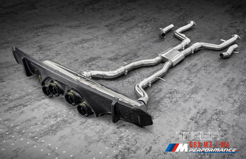 TNEER flap exhaust system for the BMW M3 G80 &amp; M4 G82 M-Performance