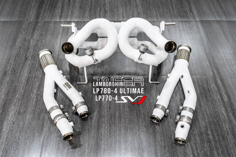 TNEER flap exhaust system for the Lamborghini Aventador SVJ LP770-4 &amp; Ultimae LP780-4 