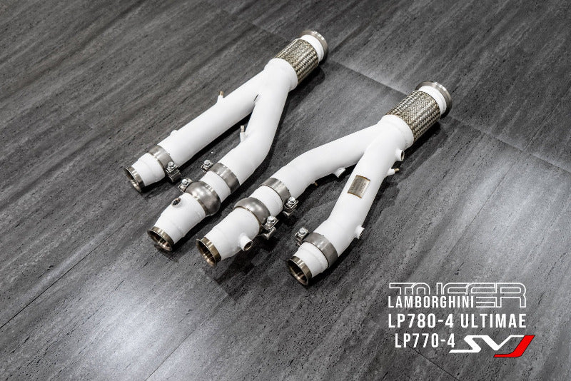 TNEER flap exhaust system for the Lamborghini Aventador SVJ LP770-4 &amp; Ultimae LP780-4 
