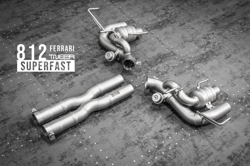 TNEER flap exhaust system for the Ferrari 812 Superfast 