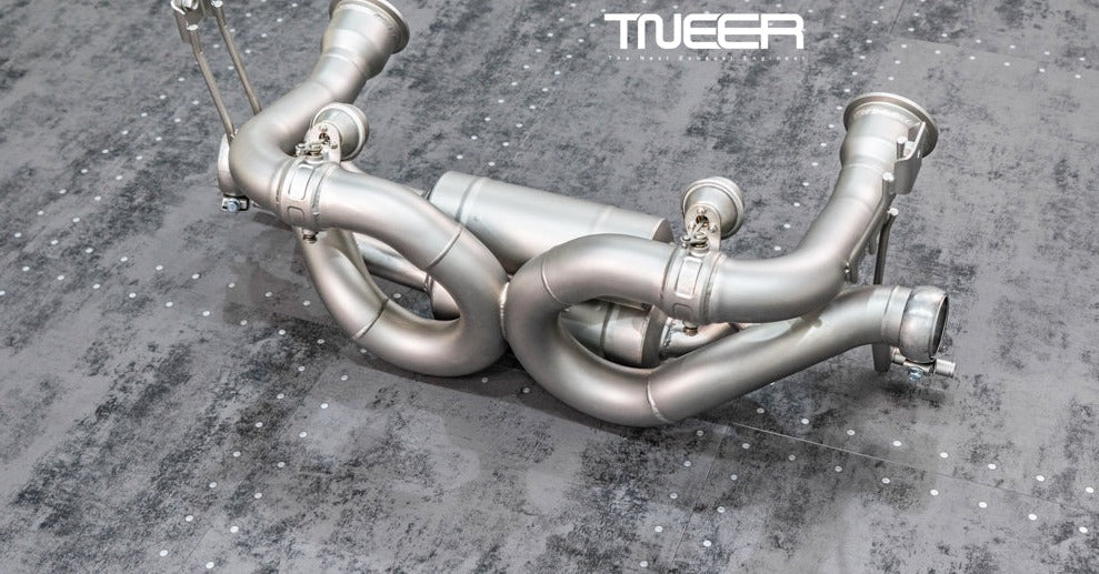 TNEER flap exhaust system for the Audi R8 42 MK1 V8 