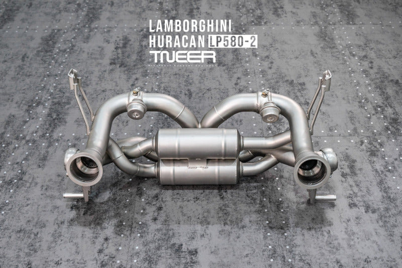 TNEER flap exhaust system for the Lamborghini Huracan LP580-2 