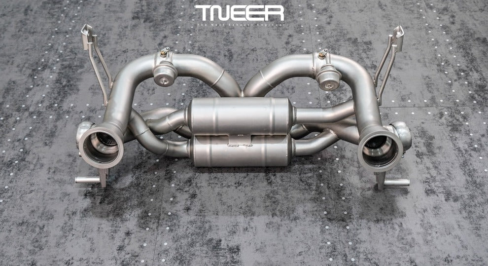 TNEER flap exhaust system for the Audi R8 42 MK1 V8 