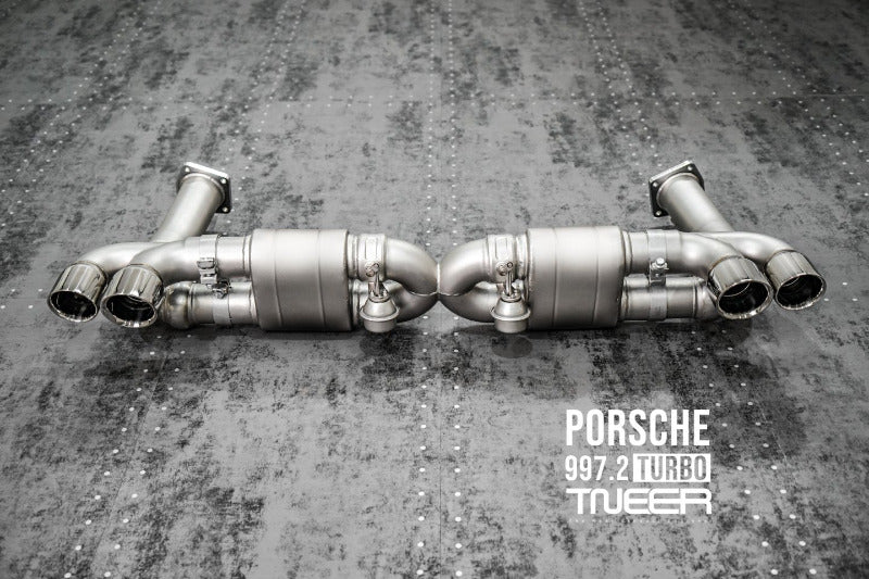 TNEER flap exhaust system for the Porsche 997.2 Turbo &amp; Turbo S 