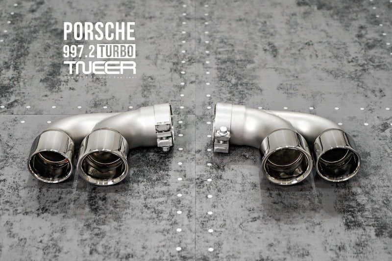 TNEER flap exhaust system for the Porsche 997.2 Turbo &amp; Turbo S 