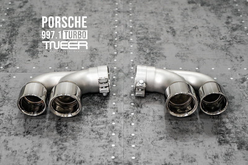 TNEER Klappenauspuffanlage für den Porsche 997.1 Turbo & Turbo S