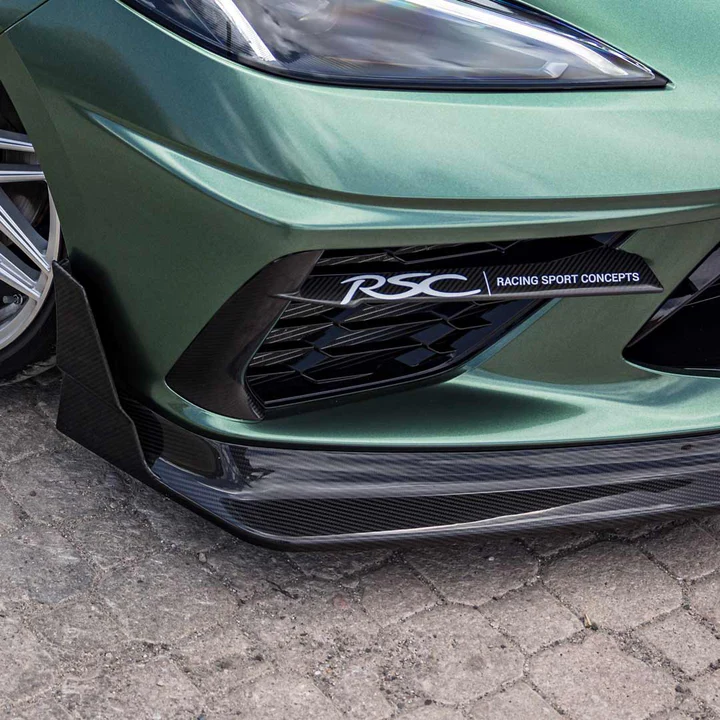 RACING SPORT CONCEPTS - Ports d'admission avant en carbone Chevrolet Corvette C8
