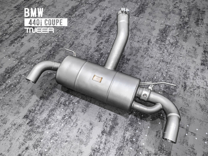 TNEER flap exhaust system for the BMW 440i F32 LCI B58 