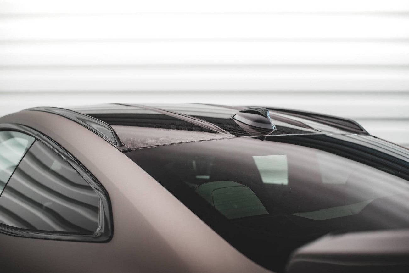 Aileron de rail de toit en fibre de carbone Maxton Design pour BMW M4 G82 Competition 