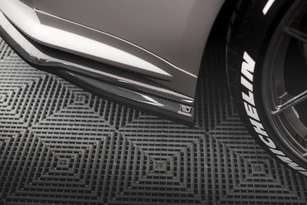 Diffuseur d'ailerons en fibre de carbone Maxton Design pour BMW M4 G82 Competition 
