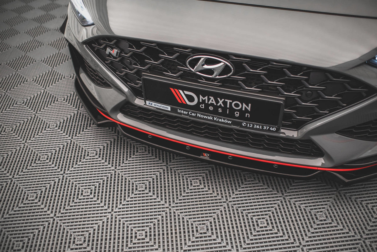 MAXTON DESIGN Cup Spoiler Lip V.1 + Flaps pour Hyundai I30 N Hatchback/Fastback Facelift 