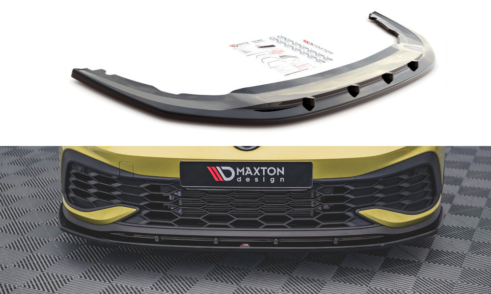 MAXTON DESIGN Cup Spoilerlippe Front Ansatz V.4 für Volkswagen Golf 8 GTI Clubsport