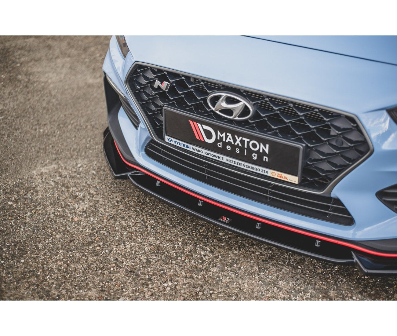 Cup spoiler lip front approach V.5 for Hyundai I30 N Mk3 Hatchback/ Fastback 