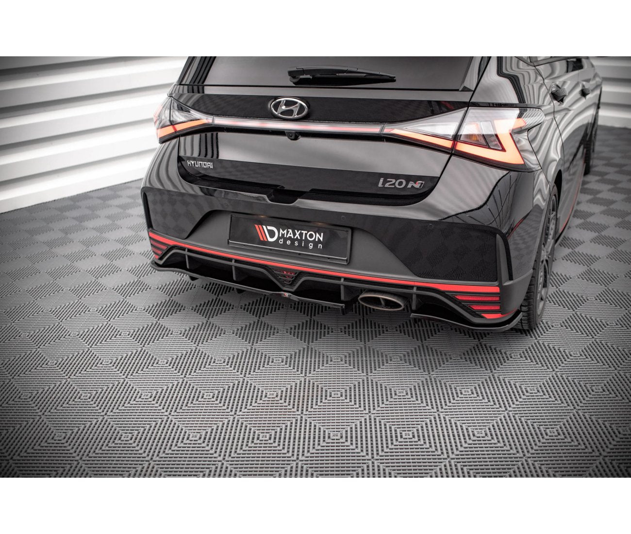 MAXTON DESIGN Middle Cup Diffusor Rear Approach DTM Look for Hyundai I20 N Mk3 