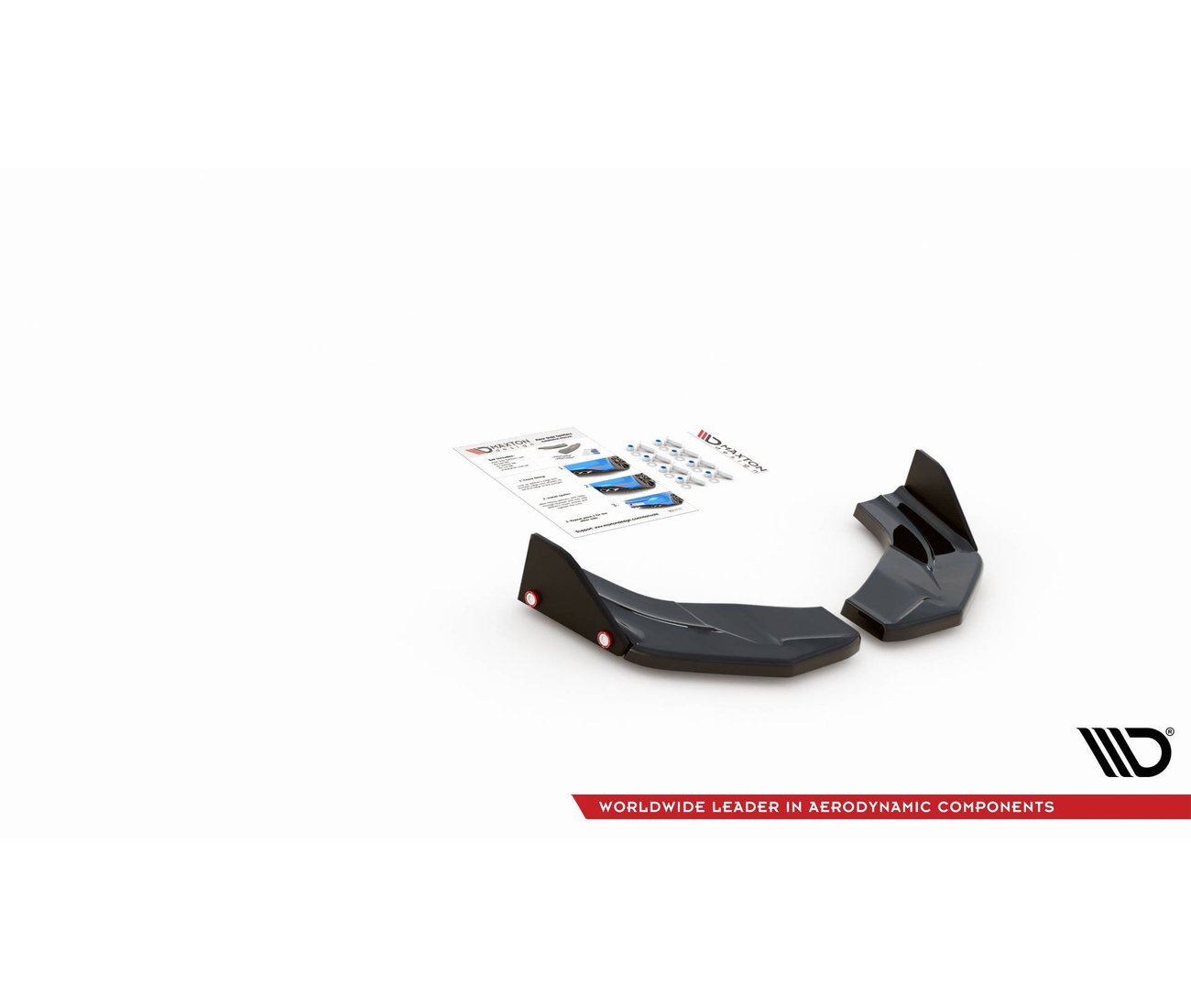 Heck Ansatz Flaps Diffusor + Flaps V.7 für Hyundai I30 N Mk3 Hatchback