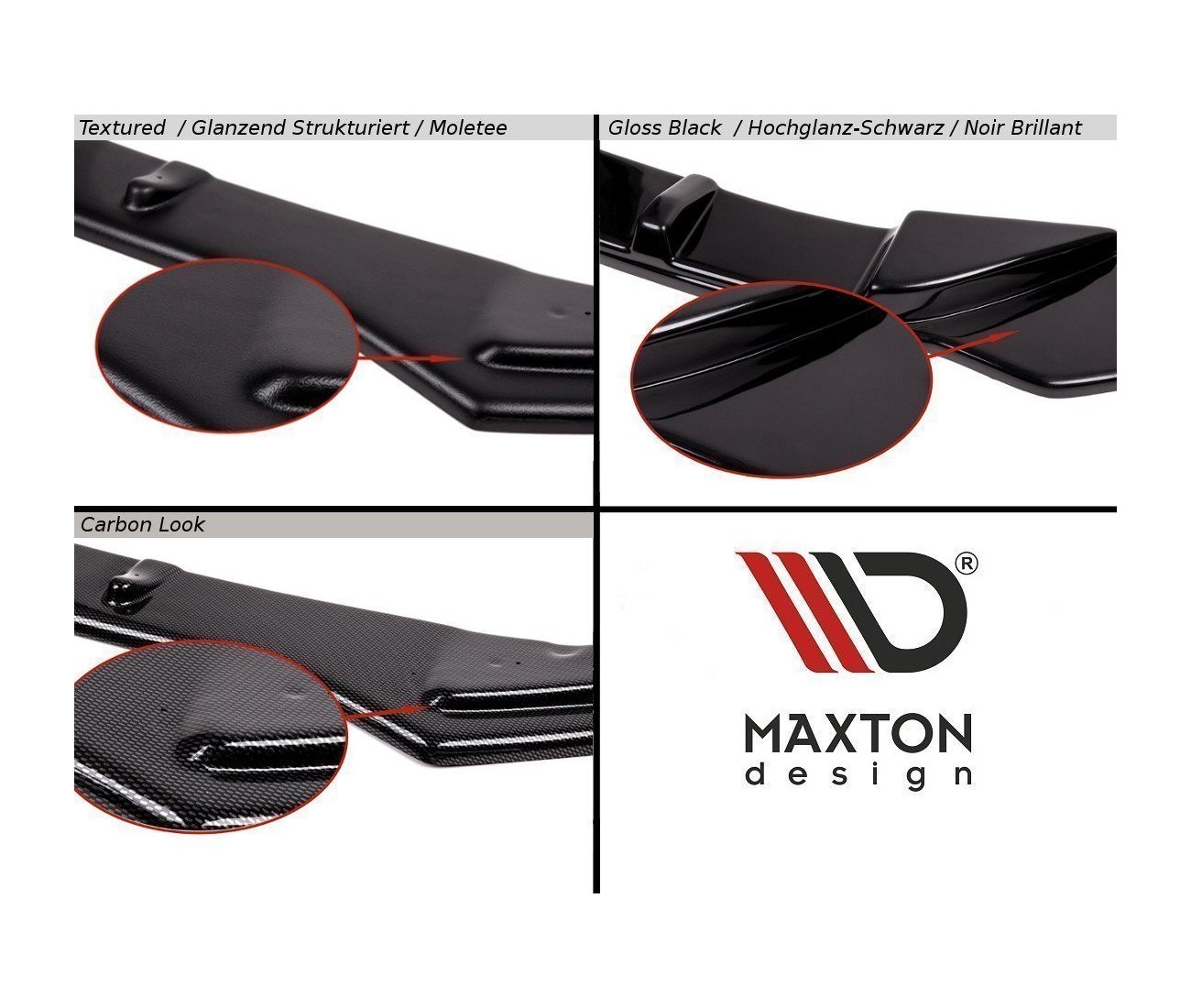 MAXTON DESIGN Heck Spoiler Aufsatz Abrisskante V.2 Ford Focus ST Mk4