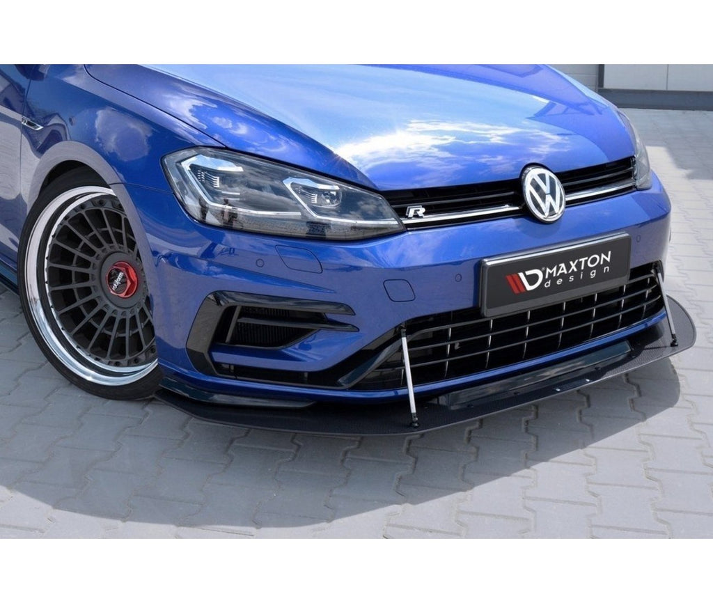 MAXTON DESIGN Hybrid Racing Cup spoiler lip front approach for VW GOLF 7 R  / R-Line facelift