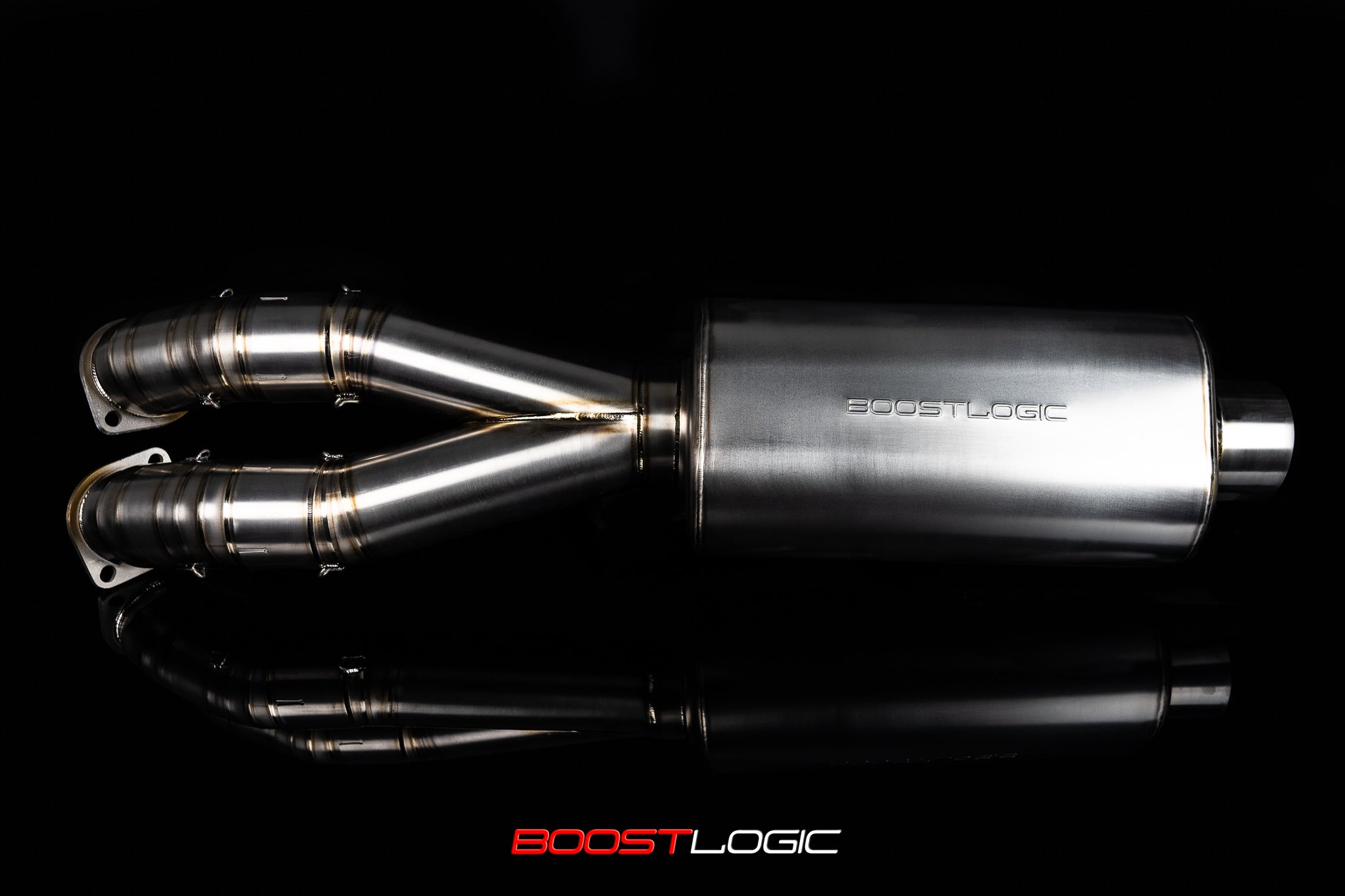 Boost Logic 4″ Mittelrohr mit Schalldämpfer Nissan GT-R R35