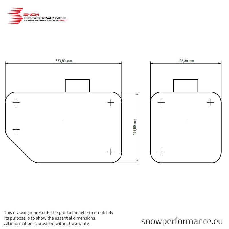 SNOW PERFORMANCE Wassereinspritzung 9.5l Tank-Einbauset - ProLine