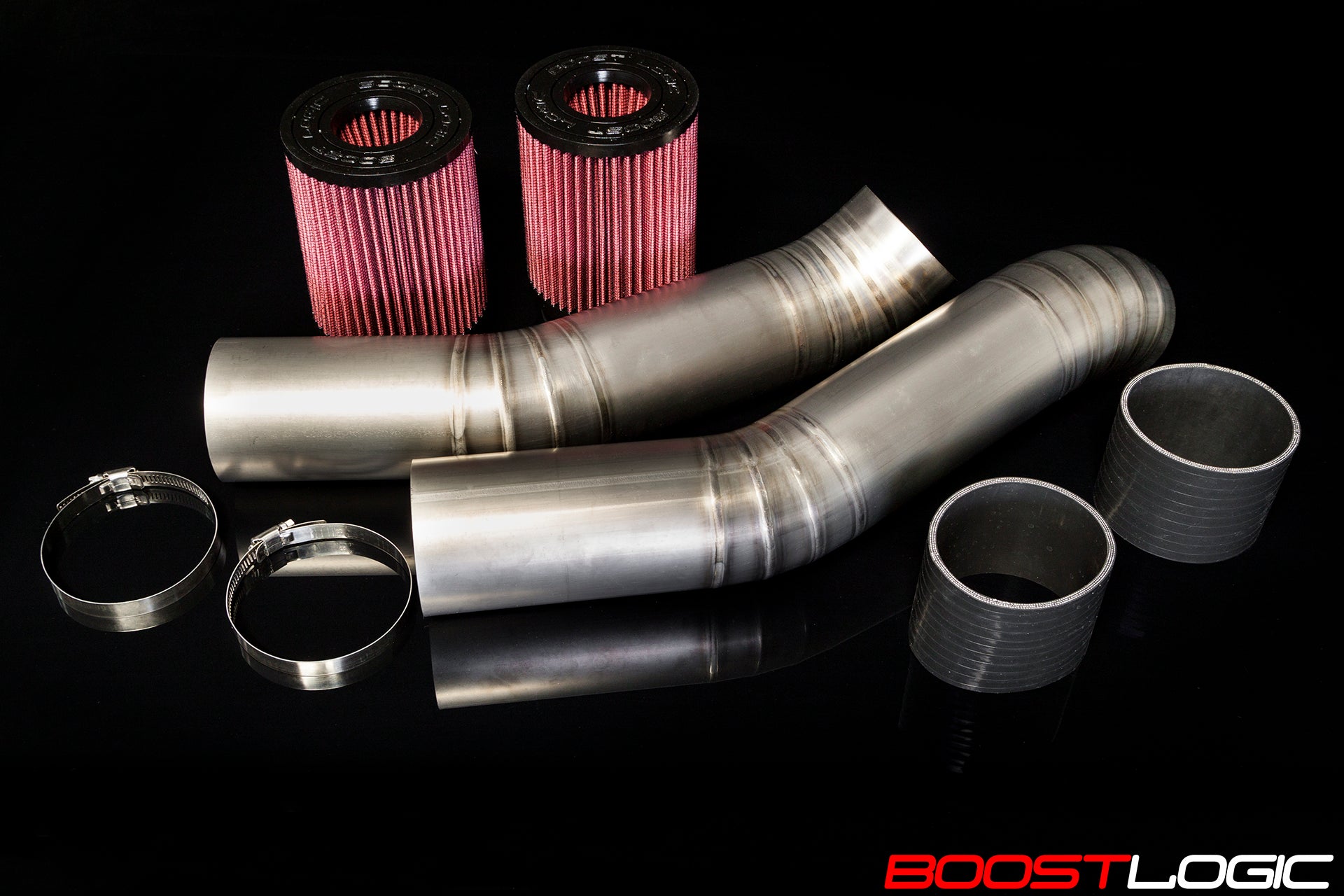 Système d'admission en titane Boost Logic 3.5″ pour Nissan R35 GT-R 09+ 