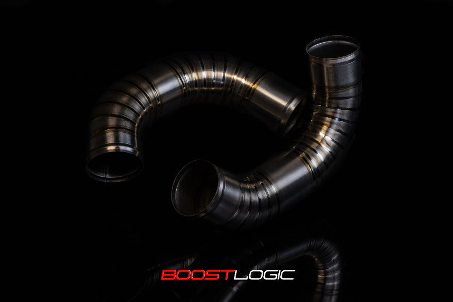 Boost Logic U Pipes in Titanium Nissan R35 GT-R 