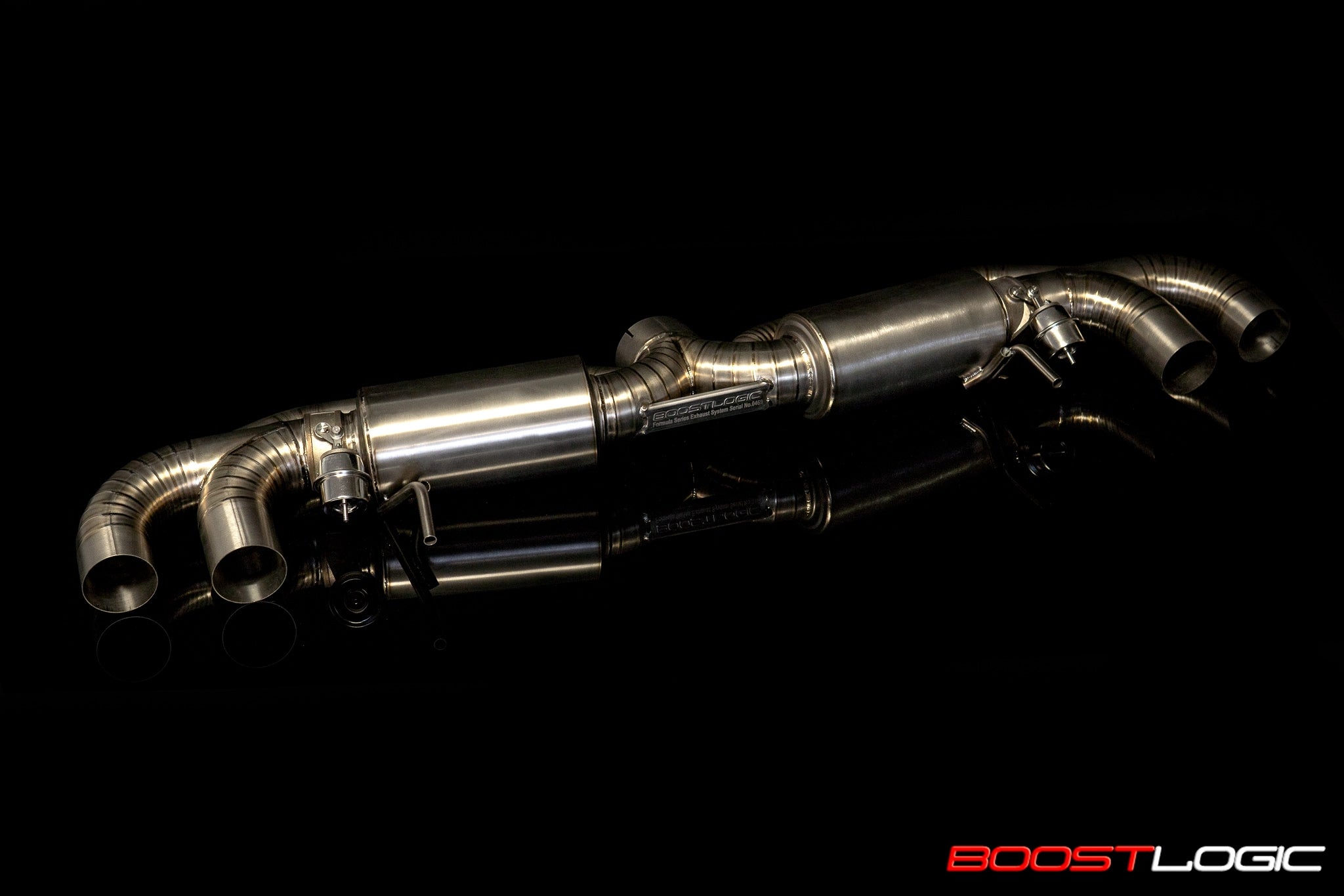 Boost Logic 4″ Titanium exhaust with flaps Upgrade Nissan GT-R R35 